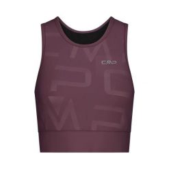 Damski tank top CMP. Brązowe topy damskie CMP, bez wzorów, bez kołnierzyka. Za 217.50 zł.