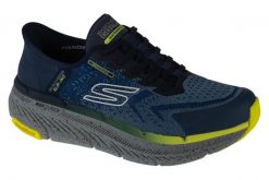 Buty do biegania męskie, Slip-Ins: Max Cushioning Premier 2.0 - Stanch. Niebieskie obuwie do biegania damskie Skechers. Za 699.99 zł.
