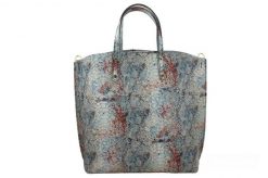 Shopperka skórzana BARBERINI'S kolorowa 964-32. Białe shopper bag damskie Barberinis, bez wzorów, ze skóry, z nadrukiem, bez dodatków. Za 251.99 zł.