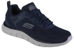 Buty do chodzenia męskie Skechers 232698BKCC. Niebieskie buty sportowe na co dzień męskie Skechers, z materiału, bez zapięcia, trekkingowe. Za 390.00 zł.