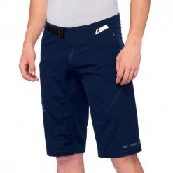 Szorty rowerowe męskie 100% Airmatic. Niebieskie szorty męskie 100%, bez wzorów, sportowe. Za 286.99 zł.