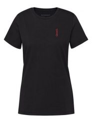 Mammut Koszulka w kolorze czarnym rozmiar: S. Czarne bluzki damskie Mammut, s, bez wzorów, z bawełny, bez kołnierzyka, bez ramiączek. Za 114.95 zł.