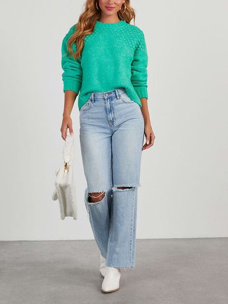 Milan Kiss Sweter w kolorze zielonym rozmiar: XL. Zielone swetry klasyczne damskie Milan Kiss, xl, bez kołnierzyka. Za 157.73 zł.