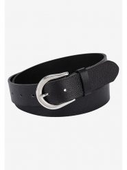 More & More Skórzany pasek w kolorze czarnym rozmiar: 80. Czarne paski damskie MORE & MORE, bez wzorów, z materiału. Za 56.99 zł.