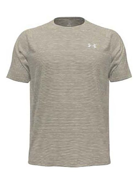 Under Armour Koszulka sportowa "Tech Textured" w kolorze beżowym rozmiar: XXL. Brązowe t-shirty sportowe męskie Under Armour, xxl, z materiału, bez ramiączek, outdoorowe. Za 95.92 zł.