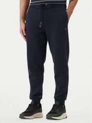BOSS Spodnie dresowe 50555853 Granatowy Regular Fit. Niebieskie spodnie dresowe męskie Boss, bez wzorów, z bawełny. Za 799.99 zł.
