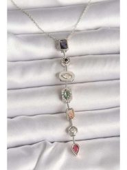 Lodie Silver Naszyjnik z cyrkoniami - dł. 45 cm rozmiar: onesize. Szare naszyjniki damskie Lodie Silver, z mosiądzu. Za 70.41 zł.