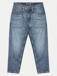 Guess Jeansy J4BA05 D5BV0 Niebieski Regular Fit. Niebieskie spodnie dziewczęce Guess, z bawełny. Za 149.99 zł.