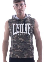 Bluza z kaptur na co dzień na siłownię. Białe bluzy z kapturem męskie LEONE 1947 APPAREL, s. Za 63.11 zł.