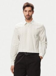 Guess Koszula M6RH71 WK001 Biały Regular Fit. Białe koszule męskie Guess, m, z aplikacjami, z bawełny, bez kołnierzyka, bez ramiączek. Za 308.99 zł.