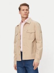 Tommy Hilfiger Kurtka przejściowa MW0MW38712 Beżowy jasny Regular Fit. Brązowe kurtki męskie Tommy Hilfiger, l, bez wzorów, z bawełny, bez kaptura. Za 569.99 zł.