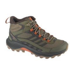 Buty trekkingowe męskie, Speed Strike 2 Mid GTX. Zielone buty trekkingowe męskie MERRELL, bez zapięcia, trekkingowe. Za 599.99 zł.