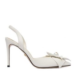 Szpilki GINO ROSSI. Białe szpilki Gino Rossi, bez wzorów, bez obcasa. Za 429.99 zł.