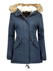 Geographical Norway Parka "Ampuria" w kolorze granatowym rozmiar: S. Niebieskie parki damskie Geographical Norway, s, bez wzorów. Za 303.78 zł.