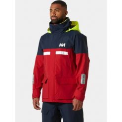 Kurtka Żeglarska Męska Helly Hansen Pier 4.0. Czerwone kurtki męskie Helly Hansen, m, bez wzorów, sportowe, bez kaptura. Za 1,199.00 zł.