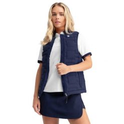 Kamizelka golfowa damska Royal-W ocieplana. Niebieskie kamizelki damskie SIROKO. Za 423.00 zł.
