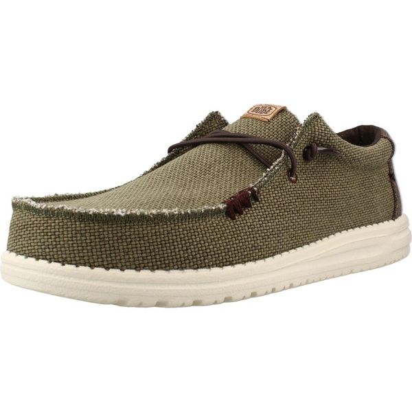 Buty HEY DUDE WALLY BRAIDED Zielony. Zielone buty fitness męskie Hey dude, na fitness i siłownię. Za 346.50 zł.