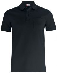 Clique Basic Polo Pocket — unisexowa koszulka polo 100% bawełny z kieszenią –. Czarne koszulki polo męskie CLIQUE, l, bez wzorów, z bawełny, bez ramiączek. Za 124.47 zł.