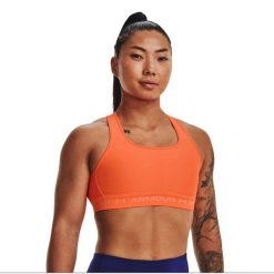 Stanik fitness cardio Under Armour Crossback Mid. Czarne biustonosze sportowe damskie Under Armour, bez wzorów. Za 139.99 zł.