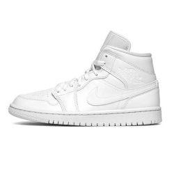 Buty do chodzenia męskie Nike Air Jordan 1 Mid. Białe obuwie do biegania damskie Nike, Nike Air Jordan. Za 709.00 zł.