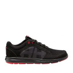 Buty żeglarskie Helly Hansen Ahiga V4. Czarne buty wizytowe męskie Helly Hansen, z materiału, bez zapięcia. Za 441.00 zł.