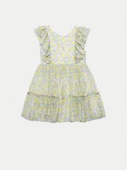 Abel & Lula Sukienka letnia 5046 Zielony Regular Fit. Zielone sukienki dziewczęce Abel & Lula, na lato, bez wzorów, z syntetyku, bez ramiączek. Za 219.99 zł.