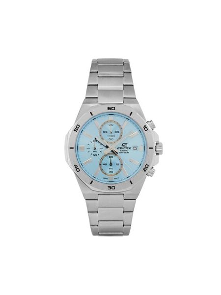 Casio Zegarek Edifice EFV-640D-2BVUEF Srebrny. Szare, analogowe zegarki męskie Casio, srebrne. Za 539.99 zł.