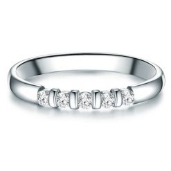Trilani Srebrny pierścionek srebro wysokiej próby Cyrkonia srebrny Pierścionki 1 ct Damski. Szare pierścionki damskie Trilani, z cyrkonią, srebrne. Za 268.99 zł.