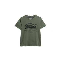 Koszulka damska Superdry Embellished Vl. Zielone bluzki damskie Superdry., bez wzorów, eleganckie, bez kołnierzyka, bez ramiączek. Za 168.60 zł.
