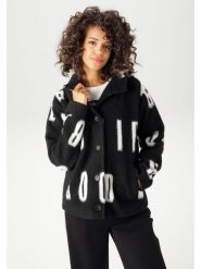 Aniston Kurtka przejściowa w kolorze czarno-białym rozmiar: 40. Czarne kurtki damskie Aniston, bez wzorów, bez kaptura. Za 152.45 zł.