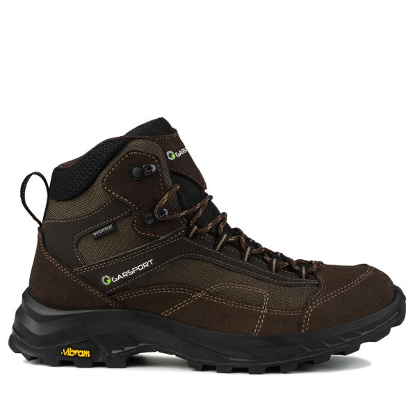 Buty męskie trekkingowe wodoodporne Garsport AVERAU MID WP. Brązowe buty trekkingowe męskie Coqui, bez zapięcia, trekkingowe. W wyprzedaży za 298.00 zł.