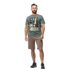 T-shirt Męski Junis. Zielone t-shirty męskie Hi-tec, l, bez wzorów, z bawełny, bez kołnierzyka. Za 87.99 zł.
