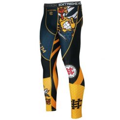 Legginsy sportowe męskie EXTREME HOBBY ANGRY WASP. Czarne bielizna termoaktywna męska EXTREME HOBBY, m, bez wzorów, z elastanu. Za 229.00 zł.