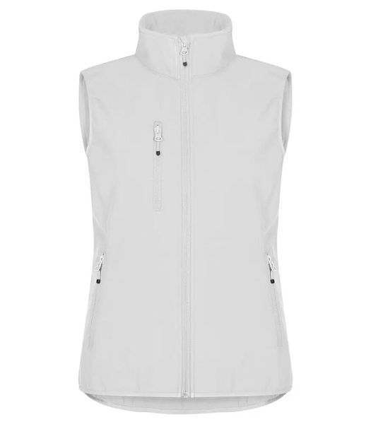 Clique Classic Softshell Vest Women - 3-warstwowa softshell, 96% poliester z. Białe kurtki softshell damskie CLIQUE, xl, bez wzorów, z polaru, bez kaptura. Za 230.07 zł.