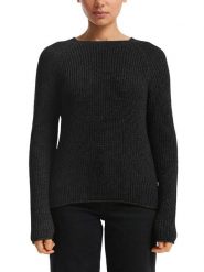 S.Oliver Sweter w kolorze czarnym rozmiar: M. Czarne swetry klasyczne damskie S.Oliver, m, bez kołnierzyka. Za 109.95 zł.