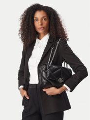 Armani Exchange Torebka XW000355 AF26568 UC001 Czarny. Czarne listonoszki damskie Armani Exchange, bez wzorów, ze skóry, bez dodatków. Za 704.99 zł.