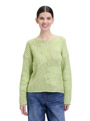 CARTOON Sweter w kolorze zielonym rozmiar: 44. Zielone swetry klasyczne damskie Cartoon, z bawełny, bez kołnierzyka. Za 123.53 zł.