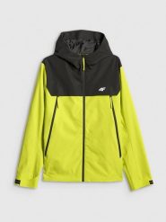 4F Kurtka przejściowa membrana 5000 męska - zielona L. Zielone kurtki męskie 4f, l, bez wzorów, z materiału, biznesowe, bez kaptura. Za 399.99 zł.