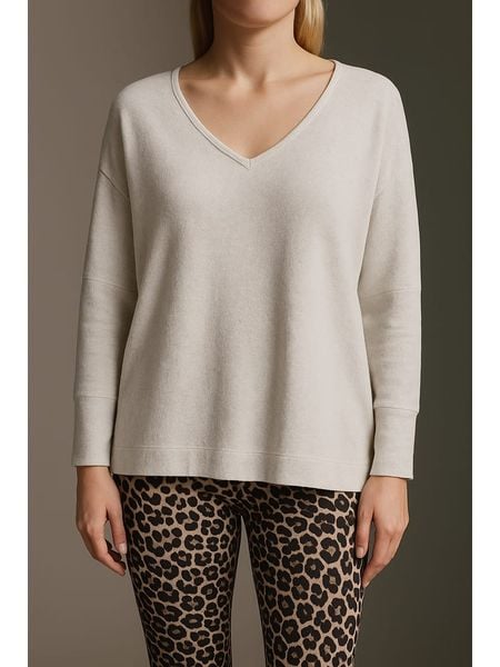 Cotton Candy Sweter w kolorze kremowym rozmiar: S. Brązowe swetry klasyczne damskie Cotton Candy, s, bez kołnierzyka. Za 152.98 zł.