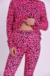 Legginsy termoaktywne - Hotel California Pink Leopard Damskie. Czerwone bielizna termoaktywna damska OOSC, s, bez wzorów, z elastanu. Za 269.99 zł.