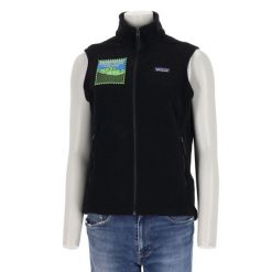 Second life - Kurtka polarowa damska Patagonia Synchilla Retro - Jak nowy. Czarne kurtki damskie Patagonia, l, bez wzorów, z polaru, bez kaptura. Za 212.96 zł.