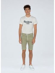 Pepe Jeans Szorty w kolorze khaki rozmiar: W32. Brązowe szorty męskie Pepe Jeans, z jeansu, bez kołnierzyka. Za 136.13 zł.