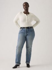 Levi's Dżinsy "501" - Regular fit - w kolorze niebieskim rozmiar: W32/L30. Niebieskie jeansy damskie Levi's, z podwyższonym stanem. Za 224.95 zł.