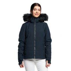 Kurtka narciarska damska CMP 31W0196F. Niebieskie kurtki damskie CMP, na zimę, xs, bez wzorów, bez kaptura. Za 539.99 zł.
