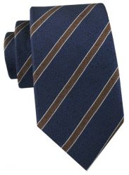 Krawat Męski - Angelo di Monti - Granat w Prążek. Niebieskie krawaty i muchy męskie Angelo di Monti, bez wzorów, z tkaniny, eleganckie. Za 45.00 zł.