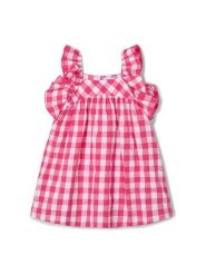 Mayoral Sukienka letnia 3935 Czerwony Regular Fit. Czerwone sukienki dziewczęce Mayoral, na lato, bez wzorów, z bawełny, bez ramiączek. Za 99.99 zł.