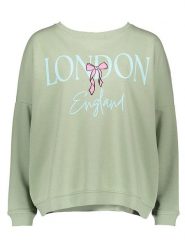 Miss goodlife Bluza "London" w kolorze zielonym rozmiar: M. Zielone bluzy bez kaptura damskie miss goodlife, m, z bawełny. Za 118.56 zł.