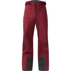 Spodnie narciarskie Haglöfs Alper Poorf. Czerwone spodnie materiałowe męskie Haglöfs, bez wzorów, sportowe. W wyprzedaży za 1,095.00 zł.