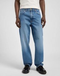 MESKIE SPODNIE LEE ASHER LYLE 112370684. Spodnie materiałowe męskie Lee, bez wzorów, z jeansu. Za 219.99 zł.