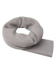 Zero Szal w kolorze szarym - 195 x 30 cm rozmiar: onesize. Szare szaliki i kominy damskie zero, bez wzorów, z materiału. Za 61.46 zł.